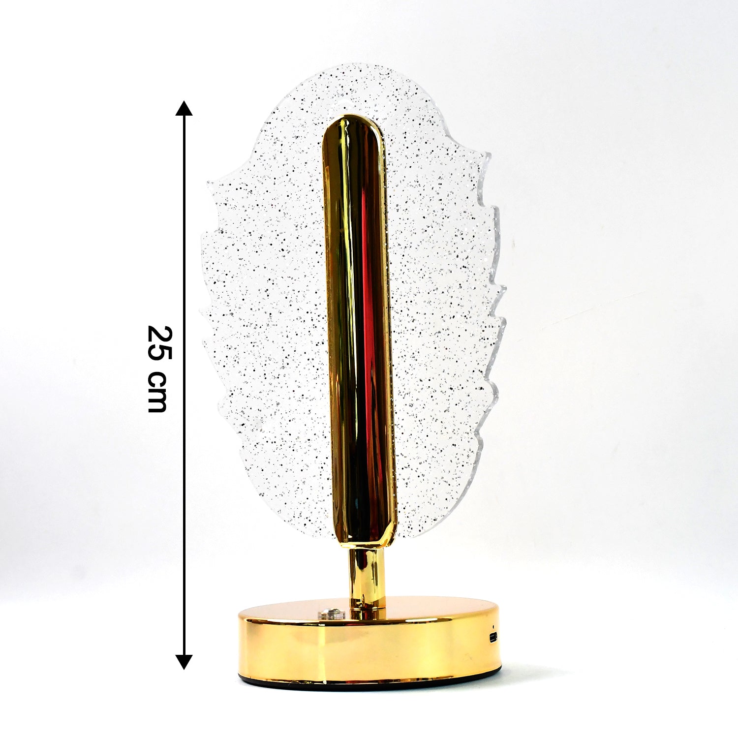 Elegant Feather Shape Crystal Table Lamp (1 Pc) Elegant Feather Shape Crystal Table Lamp (1 Pc)